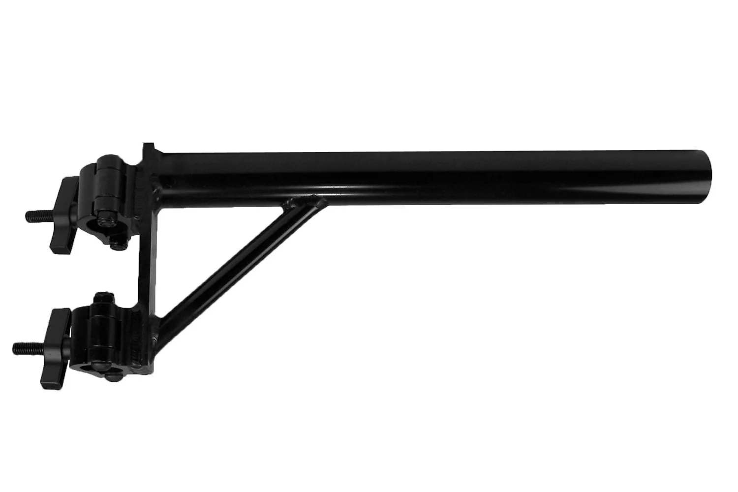 BOOMARM205B - 0.5m Boom Arm Pole with Double Pipe Clamp (Black) - Image 2