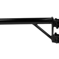 BOOMARM205B - 0.5m Boom Arm Pole with Double Pipe Clamp (Black)