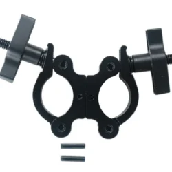 CLAMPDP50 - Aluminium Double Swivel Pipe Clamp (Suits 38-51mm) - Black